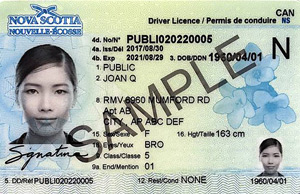 NS driver's licence